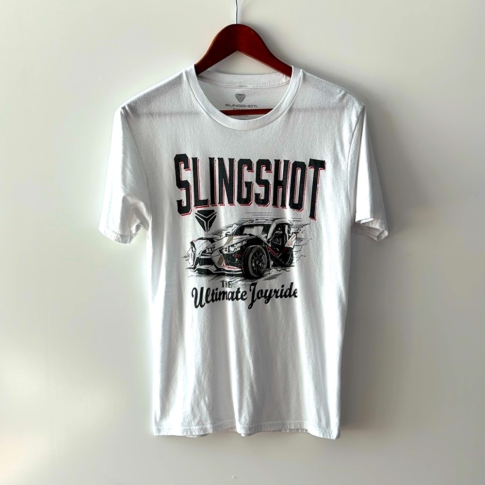 White Slingshot Graphic T-Shirt